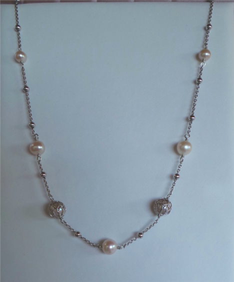 Collana Miluna Donna Giochi di perle in Argento Perla PCL5897 - PCL5897